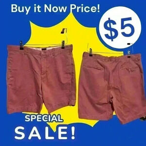 Men’s J Crew Broken In Shorts Size 36” Waist 9” Length